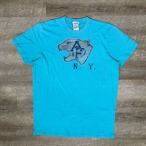 Rare Abercrombie & Fitch Y2K Muscle Shirt Men's L Teal Vintage Tee 00s